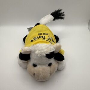 UC Davis Mini Chublet Cow Plush Mascot 5in UCD "Somebody from UC Davis Loves me"